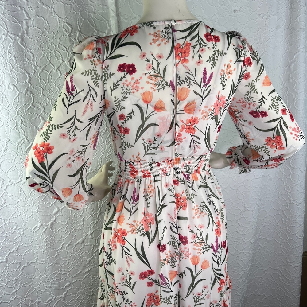 Eliza J Pink and White Floral Dress - Picture 8 of 13